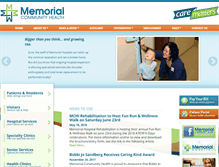 Tablet Screenshot of memorialcommunityhealth.org